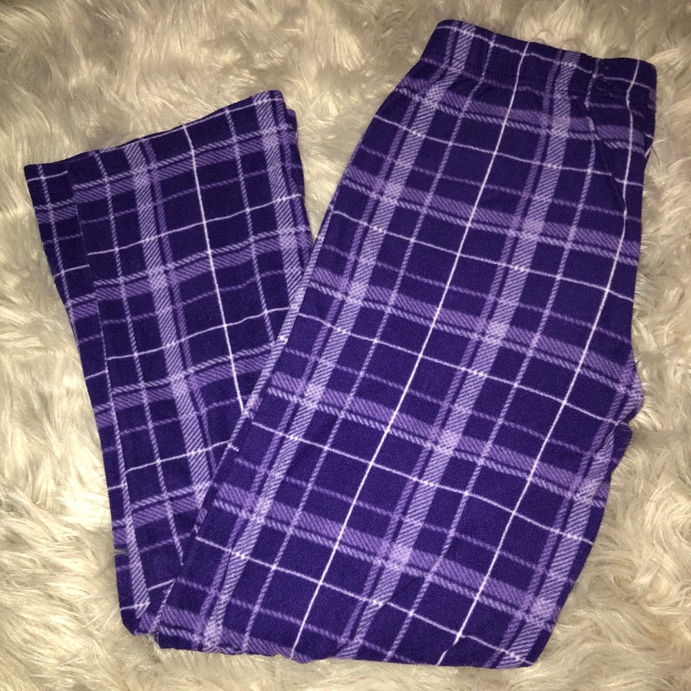 Nina Capri Plaid Purple Women’s Pajama Pants